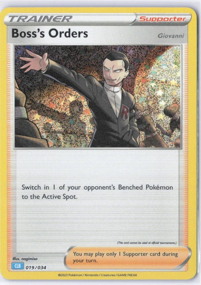 25+ Boss's Orders 019/034 Trading Card Game Classic for sale
