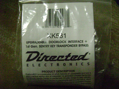 DEI XK531Doorlock Interface & Transponder Bypass (New)