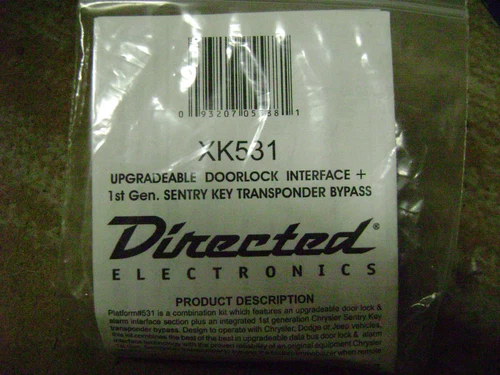 DEI XK531Doorlock Interface & Transponder Bypass (New)