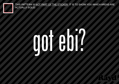 (2) GOT EBI Sticker Decal Die Cut shrimp sushi - Imagen 1 de 1