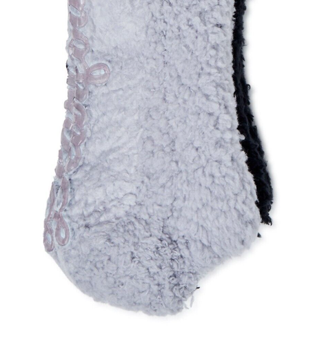 Dearfoams 2 Paar rutschfeste GRÖSSE 4-10 gemütliche bequeme tief geschnittene unscharfe Socken GRAU/SCHWARZ - Bild 7 von 7