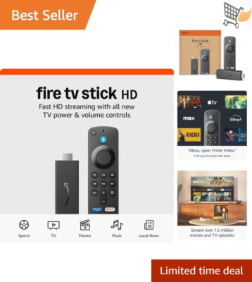 HD Streaming Stick Newest Model Smart TV Access Live Free TV Alexa Remote