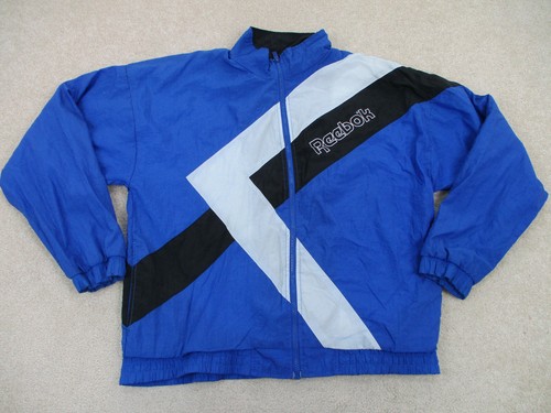 VINTAGE Reebok Jacket Adult Medium Blue 