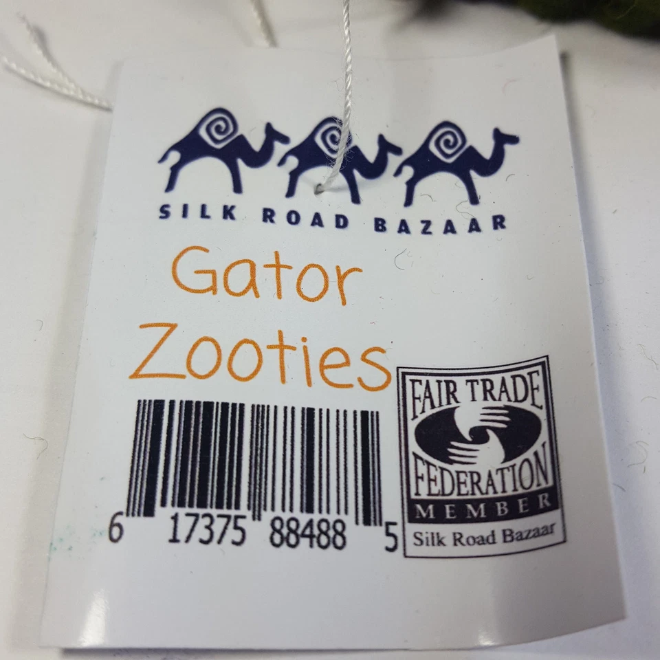 Gator Zooties Botines Bebé Seda Ruta Bazar 0-12 Meses Zapatillas Cocodrilo Cocodrilo Foto 4 de 4