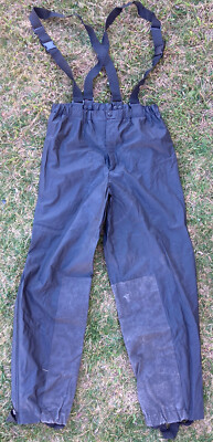 Harley Davidson HD Motorcycles Black Bib Polyester PVC Overalls Men s Medium