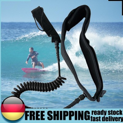 Spiralleine, verstellbare Surfbrettleine für Stand-Paddle-Boards (schwarz)
