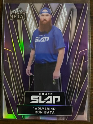 2025 Leaf Metal Power Slap #42 Wolverine Ron Bata PURPLE 33/49