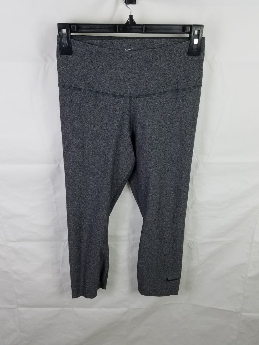 Nike Leggings Women's Medium Gray Sculpt Hyper Power High Rise Crop  Athletic Gym