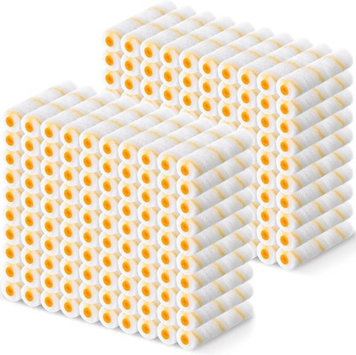 150 Pcs 6'' x 1/2'' Paint Roller High Density Microfiber Roller Refills Mini ...