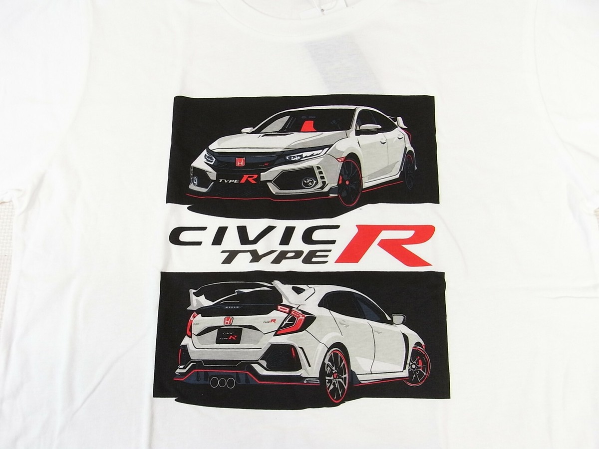 GOODS] Honda CIVIC Type R T-shirts Japanese LL size white FK8 | eBay
