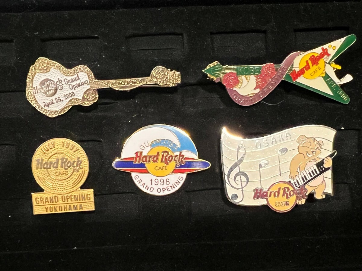 Hard Rock Cafe Grand OPENING pins OASAKA, KOBE, YOKOHAMA, GUAM