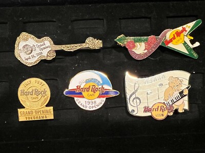 Hard Rock Cafe Grand OPENING pins OASAKA, KOBE, YOKOHAMA, GUAM