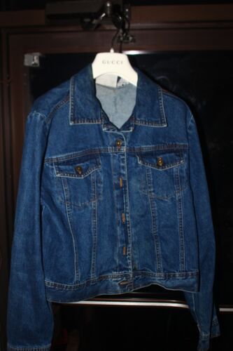 Women's Studio Ease Blue Jean Jacket Size 8 Tall
