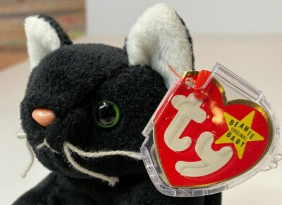 Beanie Baby Zip the Cat, Rare Collectible with Two Tush Tags