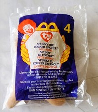Spunky The Cocker Spaniel McDonald's Ty Teenie Beanie Babies Sealed 4 1999