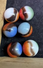 Vintage Marbles Vitro Agate Marble King Patch Corkscrew Swirl Rare Glass