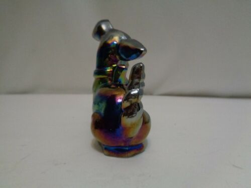 Imperial Amethyst Rainbow Art Glass Dachschund Dog Figurine Paperweight - Picture 3 of 8