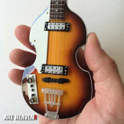 Paul McCartney Mini Bass Guitar Beatles Collectible Hofner Violin