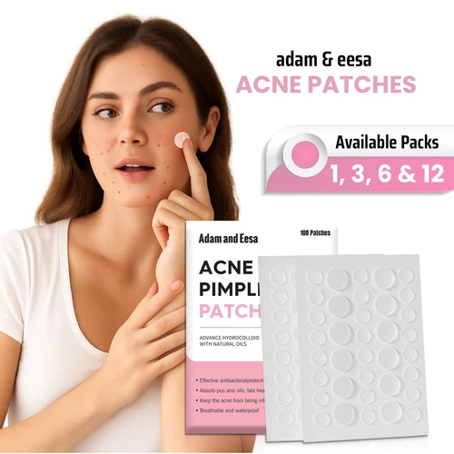 Acne Patches 108 Pieces Hydrocolloid Pimple Spot Plaster in Pack of 1, 3, 6 & 12