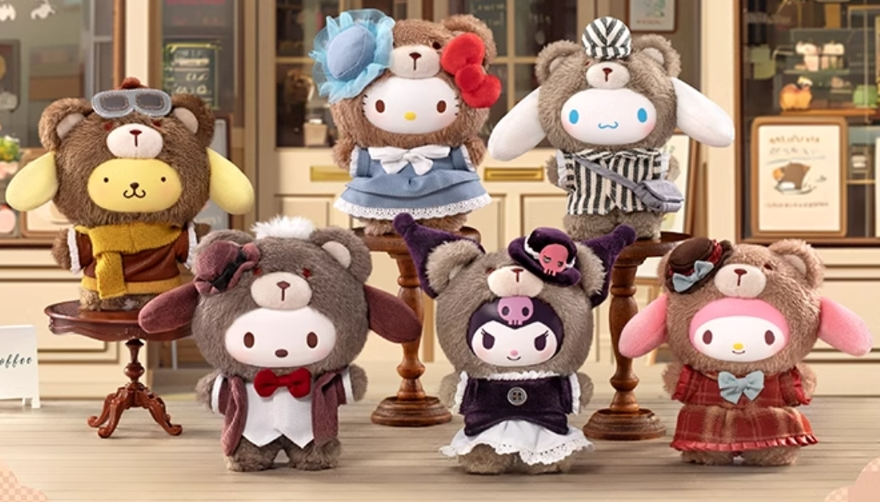 TOPTOY Sanrio Afternoon Tea Series Plush Doll Keychain Blind Box