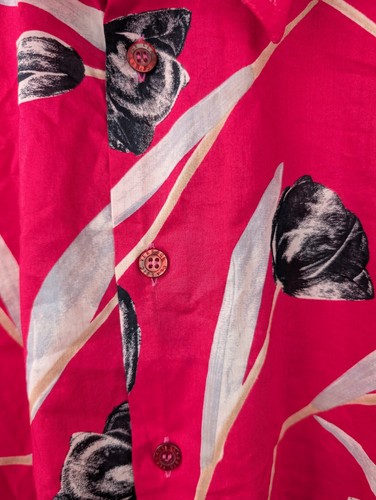 VERSACE COLLECTION Men's Sz US 15 3/4 x 40 Pink Floral Cotton Shirt Italy - Picture 10 of 10