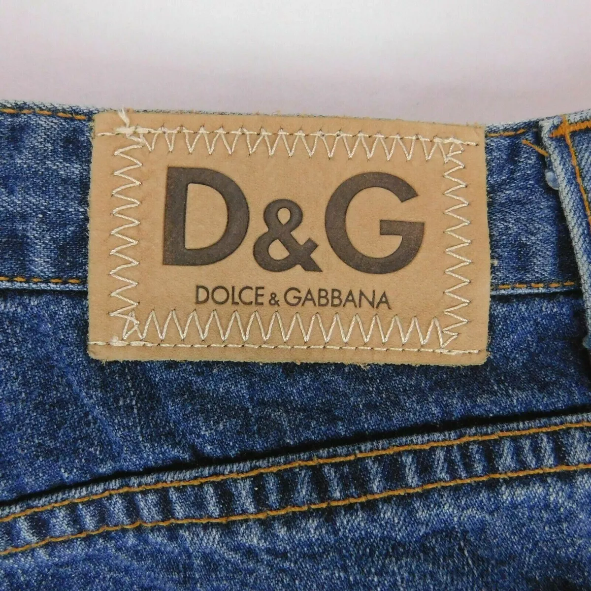 Dolce Gabbana Men Blue Denim Jeans 48 W 44 L 36 Button Fly Italy
