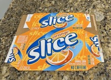 Vintage Slice Orange Carrier Cardboard Sign 12 Pack Soda Pepsi Cola Drink 2003