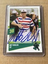Signed 2024 Choice Matt Mikulski Eugene Emeralds Autographed Giants