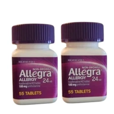 NEW Allegra 24-Hour Indoor/Outdoor Allergy Relief Tablets, 180 mg 110 ct.