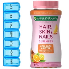 Nature's Bounty Hair Skin and Nails With Collagen and Biotin, Gummies, 90 Ct