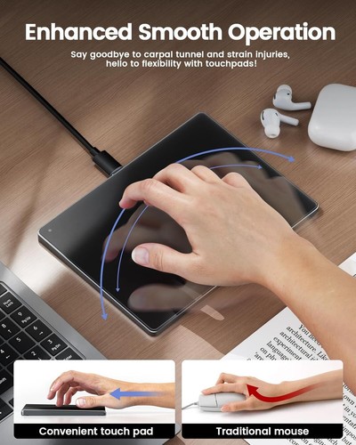 seenda Trackpad, Upgrade Smooth Glass Surface with Multi-Touch, Aluminum Slim US - Picture 8 of 8