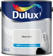 Dulux Smooth Creamy Emulsion Matt Paint White Mist 2.5L - Walls & Ceiling  9.60 per litre