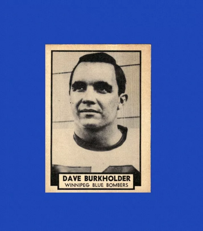 Dave Burkholder trading card