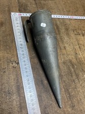 outil ancien, coffin de faucheur en zinc , art populaire, déco ferme Chalet N.1