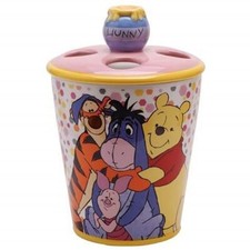 Walt Disney Winnie the Pooh Best Friends Ceramic Toothbrush Holder, NEW UNUSED