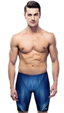 Mens Swim Elite Blue Spandex Jammers Compression Shorts swimsuit 32