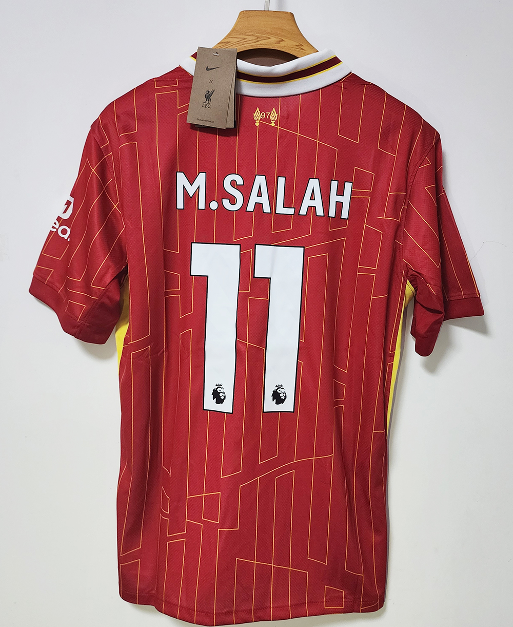 SALAH #11 MOHAMED SALAH #11 DARWIN #9 Soccer Jersey for Man Home Red