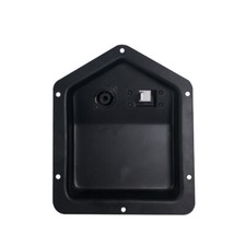 Black Metal Jack Plate With Speakon For PA/DJ Speaker Cabinet 178x148mm