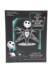 Disney The Nightmare Before Christmas Light Up Tabletop Art Tim Burton Brand New