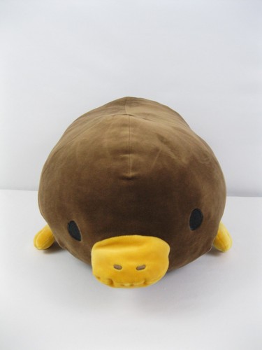 Mochipuni Schnabeltier JB Plüschtier 15 Zoll Jumbo braun gelb Stofftier Säugetier Spielzeug EUC - Bild 11 von 18