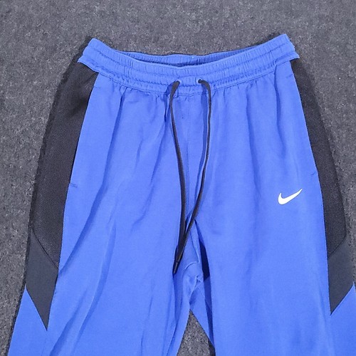 Nike Dri-Fit Showtime Basketball Joggers Pants Mens Large Blue Stretch Tapered - Picture 2 of 17