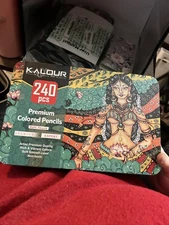 Professional Colored Pencils,Set of 240 Colors,Artists Soft Core with Vibrant Co