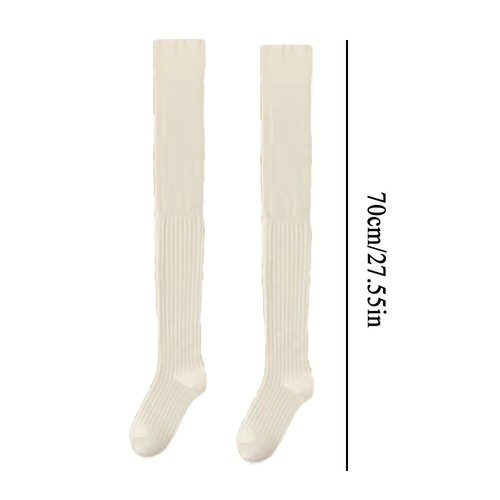 Frauen Winter Warme Gestrickte Socken Über Knie Lange Oberschenkel Hohe : - Bild 3 von 18