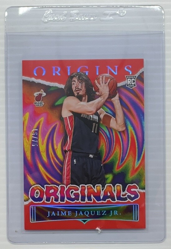 2023-24 Origins Jaime Jaquez Jr Red Originals Rookie RC #16/75 Heat