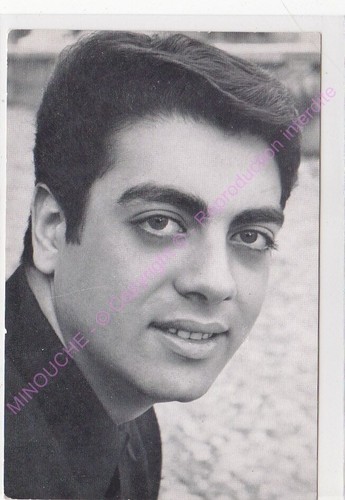 RPPC CPM STAR SÄNGER ENRICO MACIAS FOTO MATHIEU MUSIK PATHE MARCONI - Bild 1 von 2