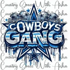 Sublimation Print Transfer Cowboys Gang Ready to Press Paper Ink Heat Transfer