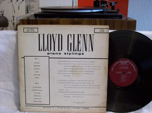 LLOYD GLENN - PIANO STYLINGS (SLP4006) VG condition VARY RARE BLUES / JAZZ ALBUM - Picture 2 of 2