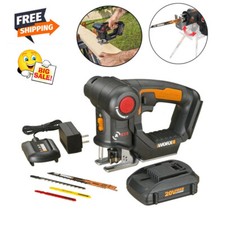 20v 2-in-1 Cordless Reciprocating Saw and Jigsaw W/ Orbital Mode Variable Speed