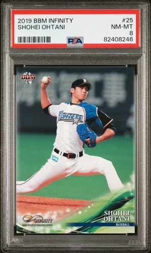 2019 BBM Infinity Shohei Ohtani #25 PSA 8