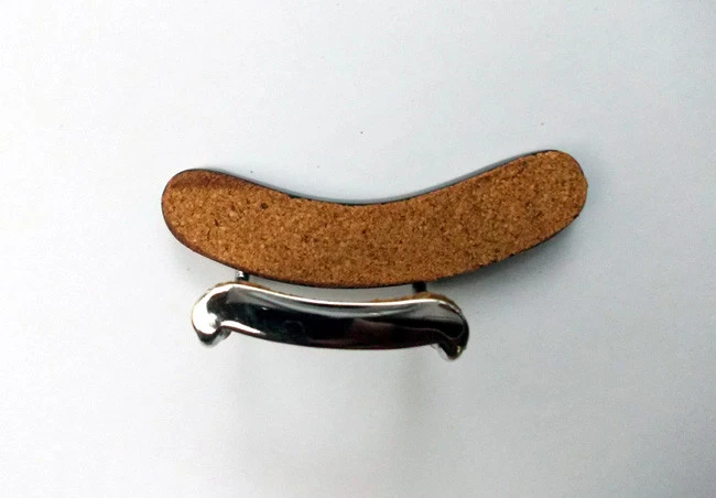 Mandolin Armrest ebony wood with U clamp hardware - Image 3 of 4